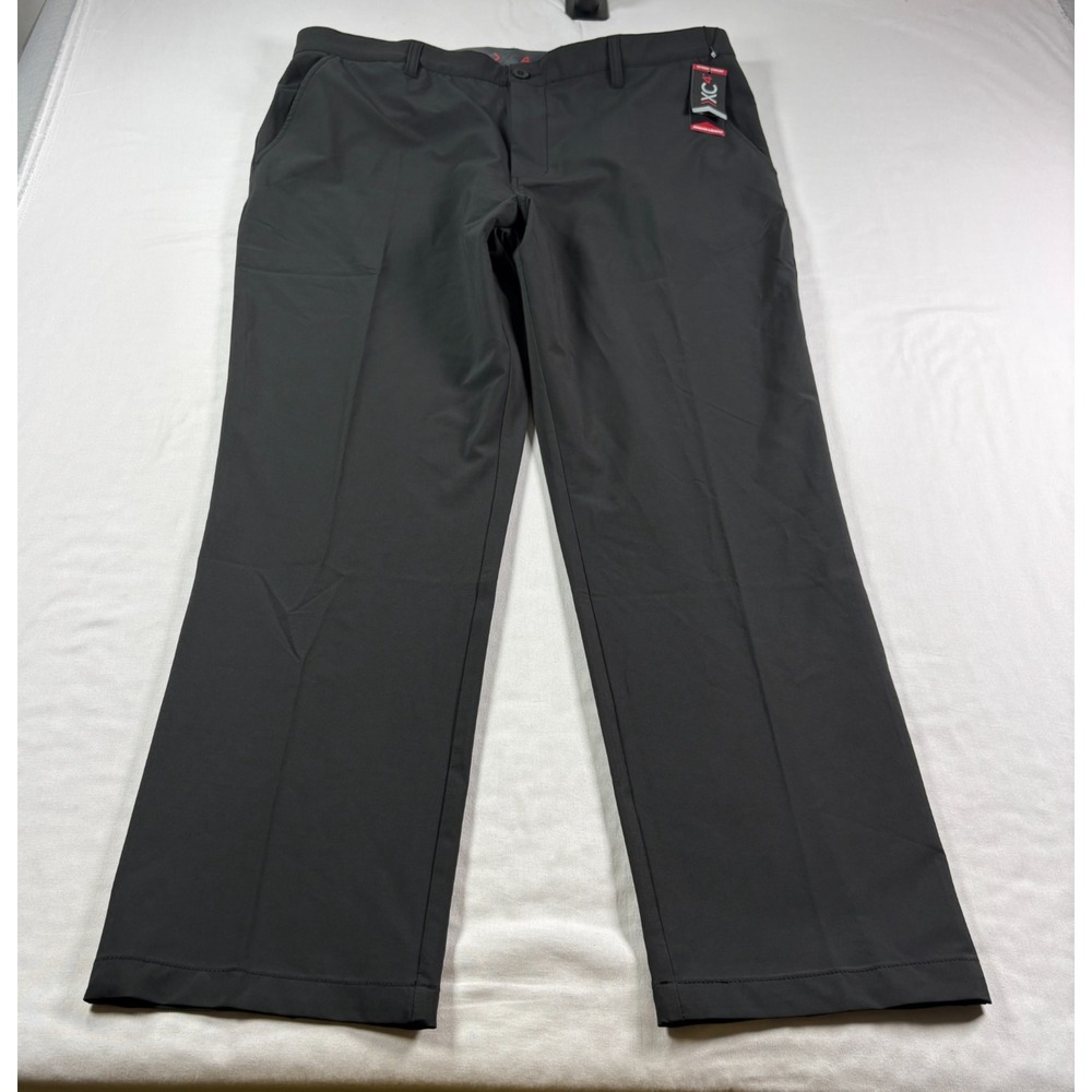Johnston Murphy Pants Mens 38x30 Black XC4 Performance Chino Stretch Golf NEW